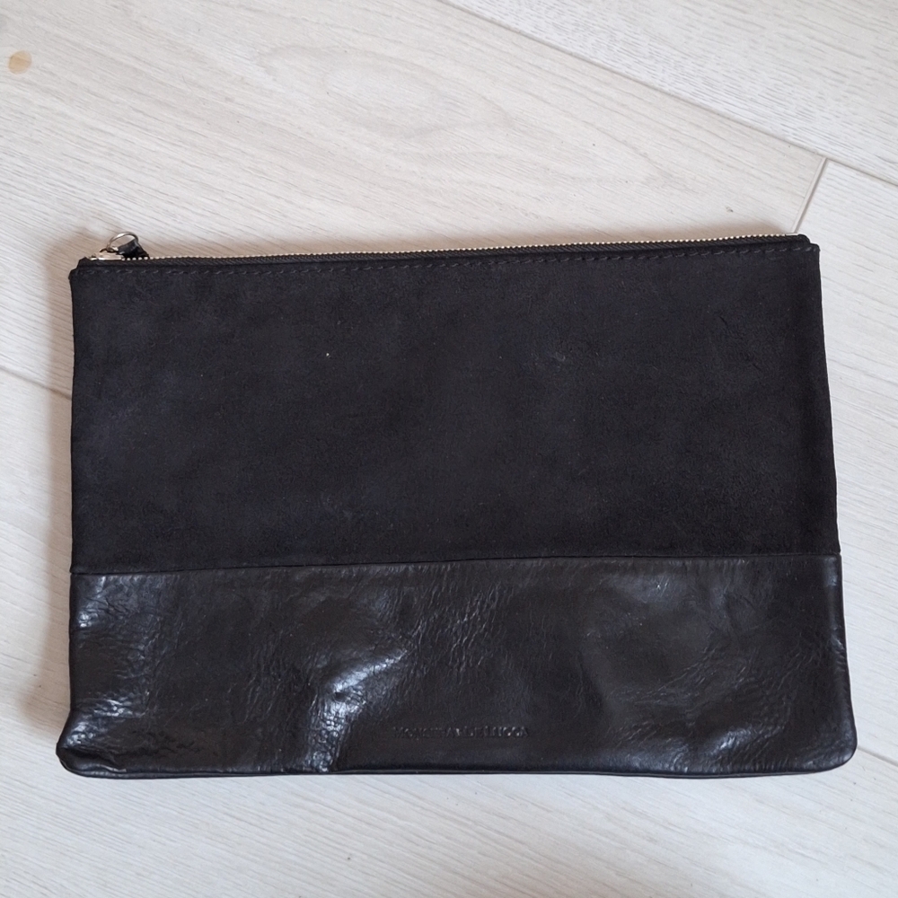 Monserat De Lucca from Anthropologie Suede And Leather  Clutch
